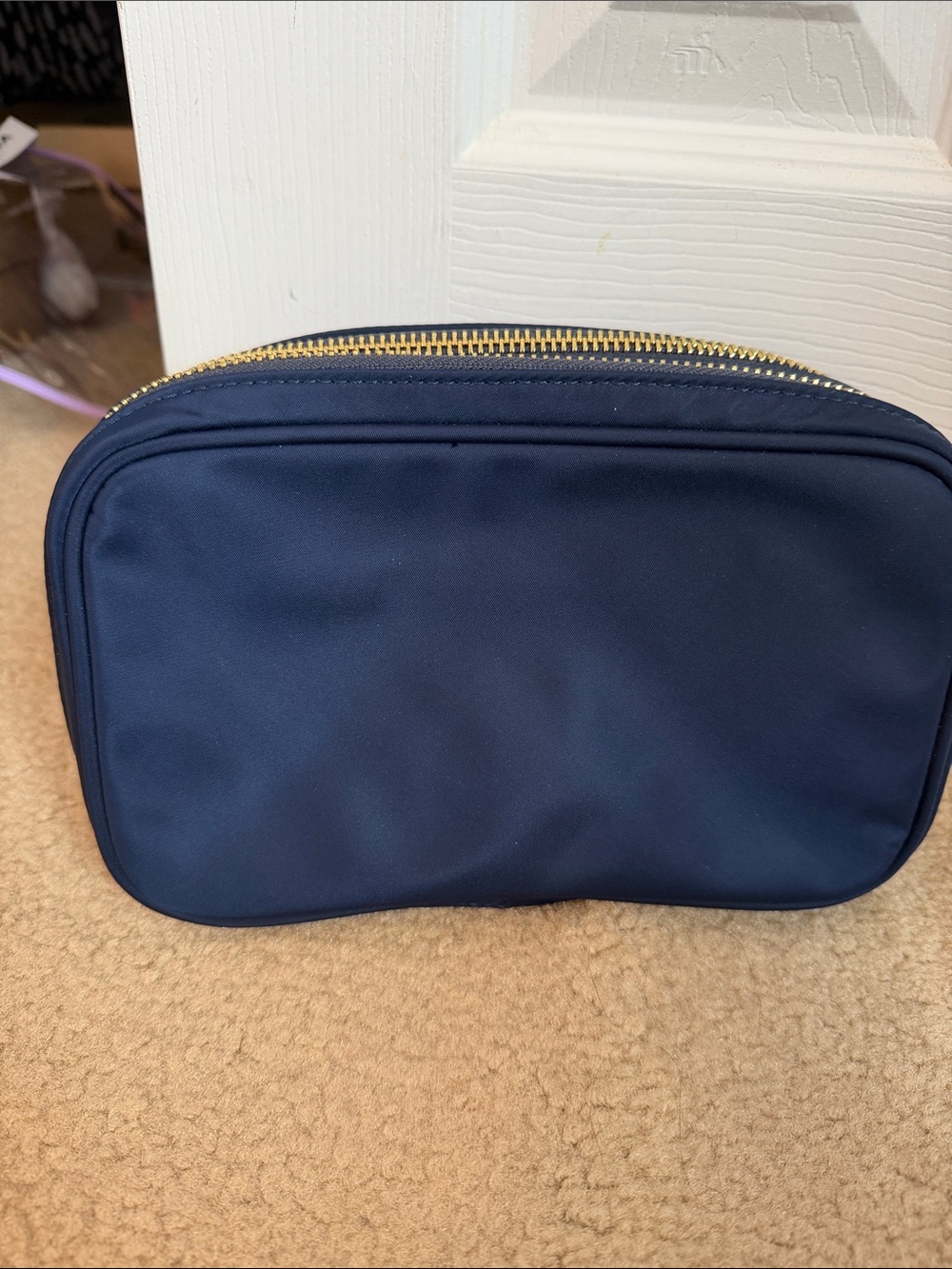 Brand new Stoney clover lane double zip pouch in navy